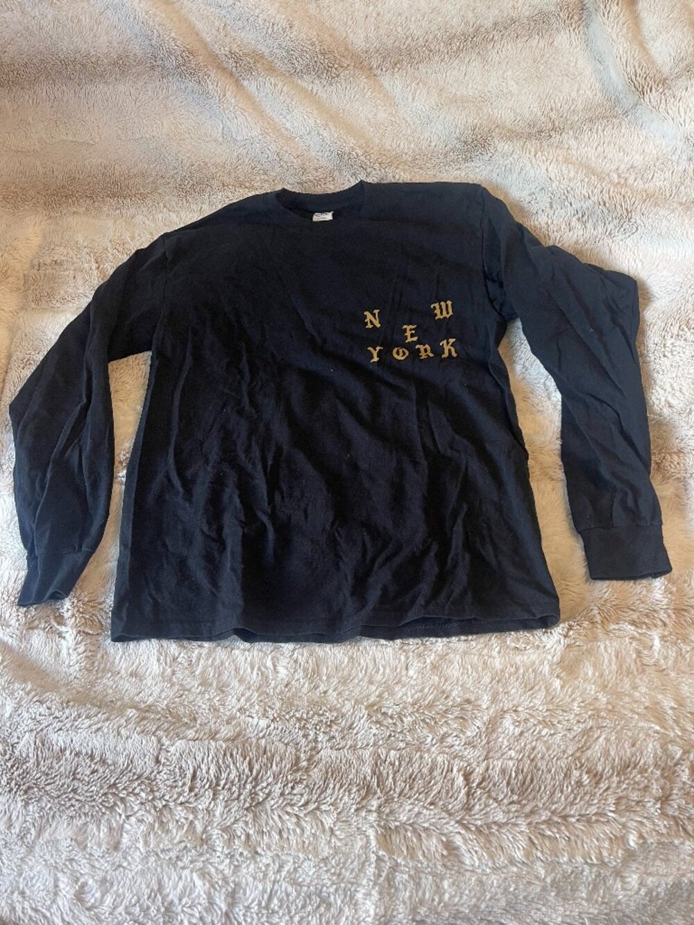 Kanye West Pablo NYC Pop-Up Long Sleeve We Young And We Alive Black 2016 Medium